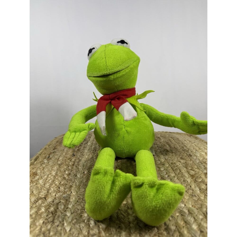 Jim Henson Muppets Kermit The Frog With Red Scarf 18" Plush toy